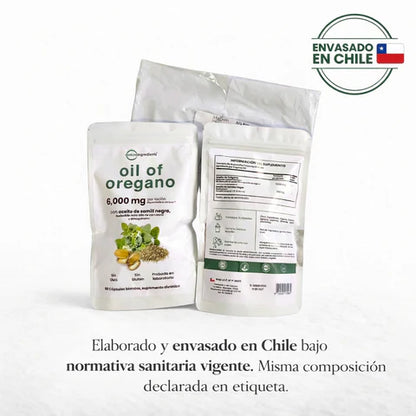 🌿 ACEITE DE ORÉGANO + BLACK SEED OIL | 60 Cápsulas