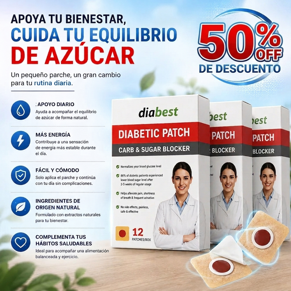 Parches Diabest™ 🩺 | Apoyo Natural para el Control de Glucosa 🔥